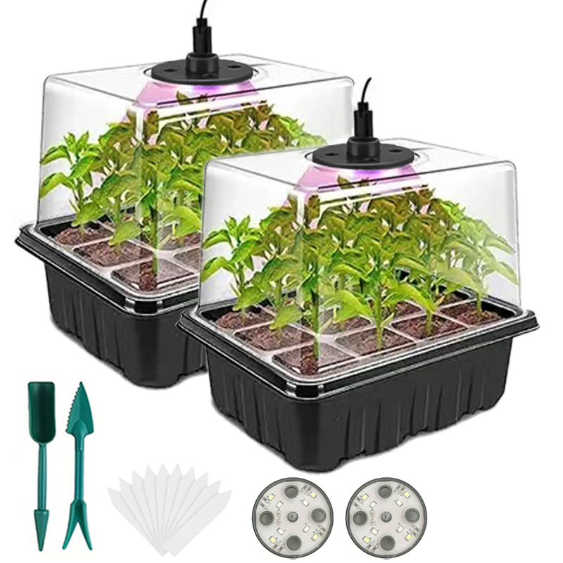 Humidity Dome Kit - Лоток для выращивания рассады с фитолампами,